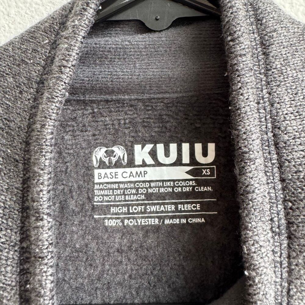 Kuiu Jacket Womens Size XS Gray High Loft Sweater Fleece Full Zip Thumbholes - Picture 3 of 7